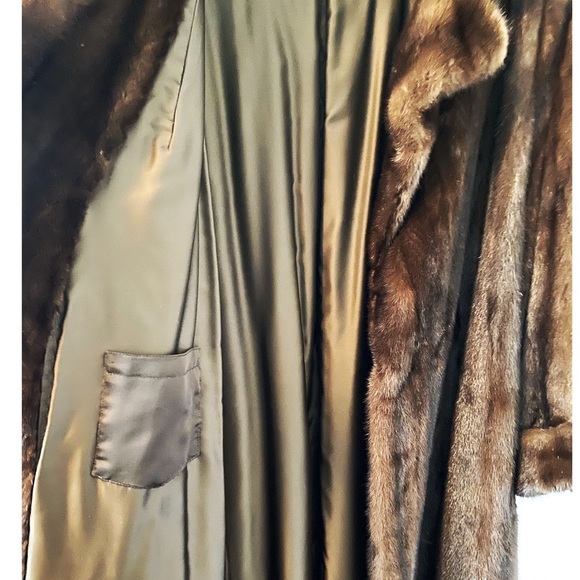Mahogany Mink Fur Coat - Picture 7 of 8